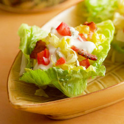 Lettuce Cups with Blue and Bacon