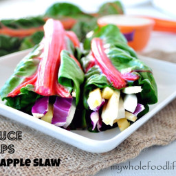 Lettuce Wraps with Apple Slaw