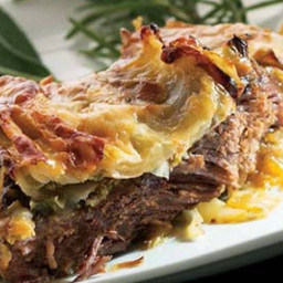 Lidia's Layered Casserole with Beef, Cabbage and Potatoes