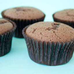 Light chocolate cupcakes