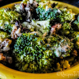 Light Cranberry-Raisin Broccoli Salad