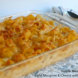 Light Macaroni and Cheese with Cauliflower Recipe