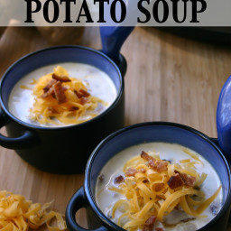 Lightened and Loaded Slow-Cooker Potato Soup
