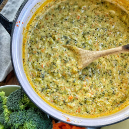 Lightened-Up Broccoli Cheddar Soup