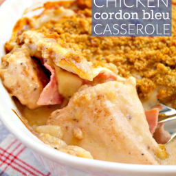 Lightened-Up Chicken Cordon Bleu Casserole