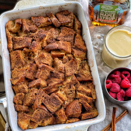 Lightened-Up Holiday Spiced French Toast Bake