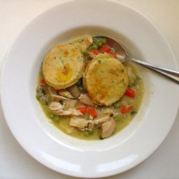 Lighter Chicken and Biscuits (adapted from Chicken Stew with Biscuits by In