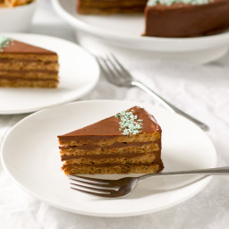 Lighter Flourless Bulgarian Garash Cake