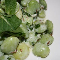 Lima Beans with Cumin-Mint Dressing
