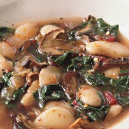 Lima Beans with Wild Mushrooms and Chard