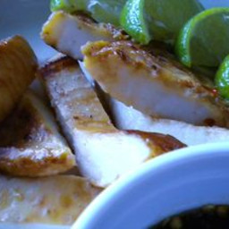 Lime and Sweet Chili Grilled Squid Steaks