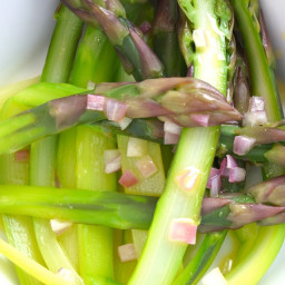 Lime-Shallot Purple Asparagus Recipe