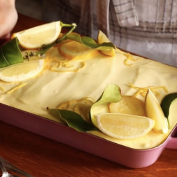 Limoncello Tiramisu with Candied Lemons