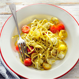 Linguine Caprese Salad with Pesto | Recipes & Meals