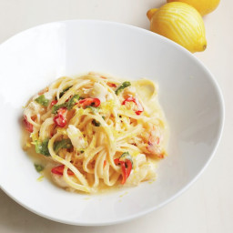 Linguine with Crab, Lemon, Chile, and Mint