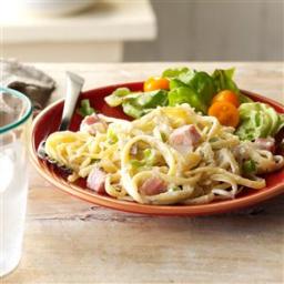 Linguine with Ham and Swiss Cheese Recipe