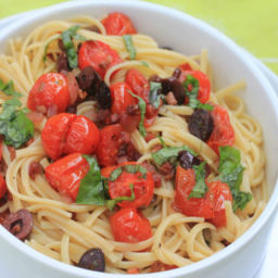 Linguine With Oven-Roasted Tomato Puttanesca