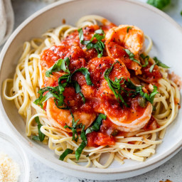 Linguini and Shrimp Fra Diavolo