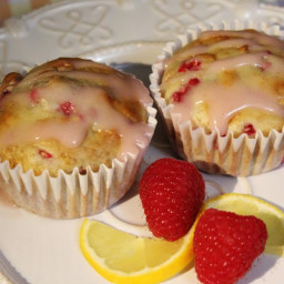 Lite Sunny Lemon-Raspberry Muffins