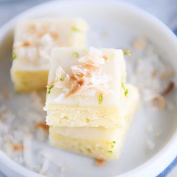 Little Toasted Coconut Lime Bars