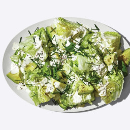 Little Wedge Salad with Sour Cream Dressing