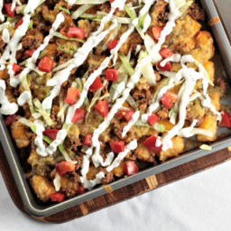Loaded Beef Tater Tots (Totchos)