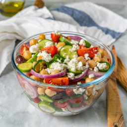 Loaded Greek Chickpea Salad Recipe