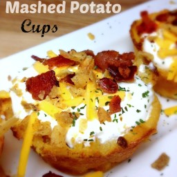 Loaded Mashed Potato Cups recipe