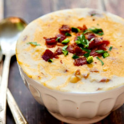Loaded Potato Soup – Creamy Cheese, Bacon and Jalapeno