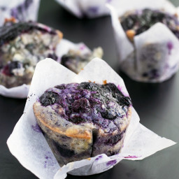 Loaded Vegan Blueberry Muffins