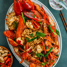 Lobster Noodles (Yee Mein / E-Fu Noodles)