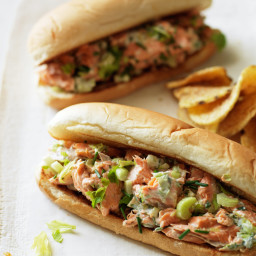 Lobster-Roll-Style Salmon Sandwiches