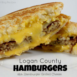 Logan County Hamburgers (aka: Hamburger Grilled Cheese)