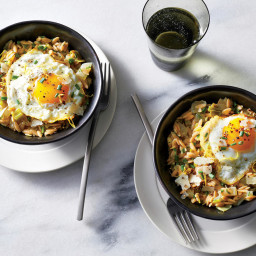 Love Risotto? Make This Herb and Leek "Orzotto" With Fried Eggs