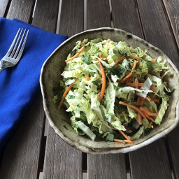 Low Calorie Spicy Cabbage Slaw without mayo