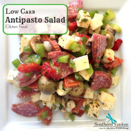 Low Carb Antipasto Salad {Gluten Free}