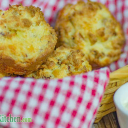 Low Carb Bacon and Sour Cream Muffins
