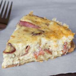 Low Carb Bacon and Swiss Quiche