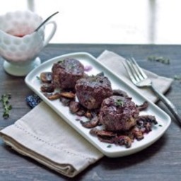 Low Carb Beef and Blue Cheese Meatballs w/ Red Wine Sauce