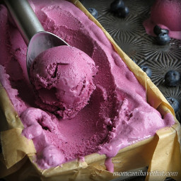 Low Carb Blueberry Buttermilk Ice Cream