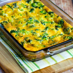Low-Carb Broccoli Cheese Breakfast Casserole