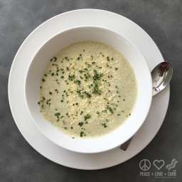 Low Carb Cauliflower and Broccoli Cheese Soup