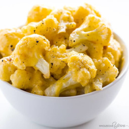 Low Carb Cauliflower Mac and Cheese Recipe with Keto Cheese Sauce