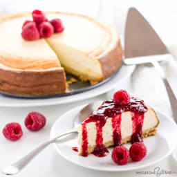 Low Carb Cheesecake (Keto, Gluten-free, Sugar-free)