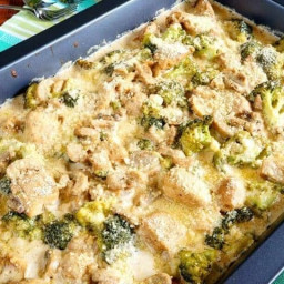Low Carb Chicken Broccoli Casserole with Cream Cheese