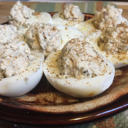 Low Carb Chicken Salad Picnic Eggs