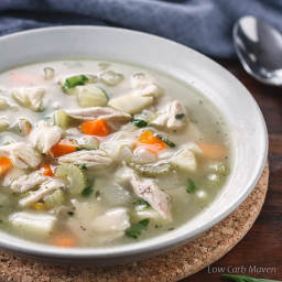 Low Carb Chicken Soup for Keto Diets