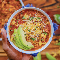 Low Carb Chipotle Chicken Tortilla Soup