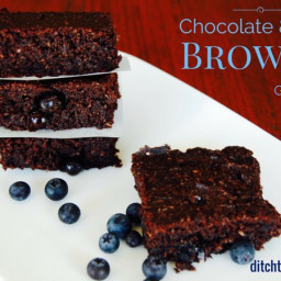 Low Carb Chocolate Berry Brownie