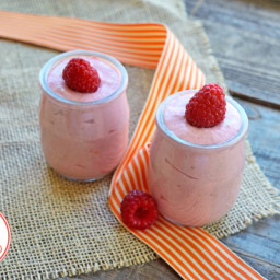 Low Carb Dairy Free Raspberry Mousse